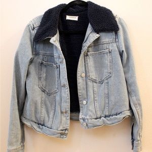 Sherpa lined denim jacket PACSUN